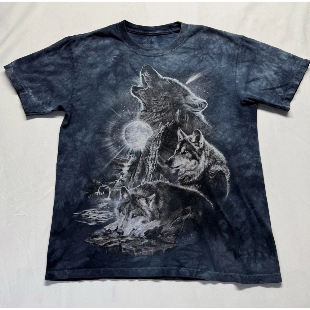 Vintage The Mountain‎ Shirt Mens 2XL Tie Dye Eagle Wings Nature Y2K Tee Casual